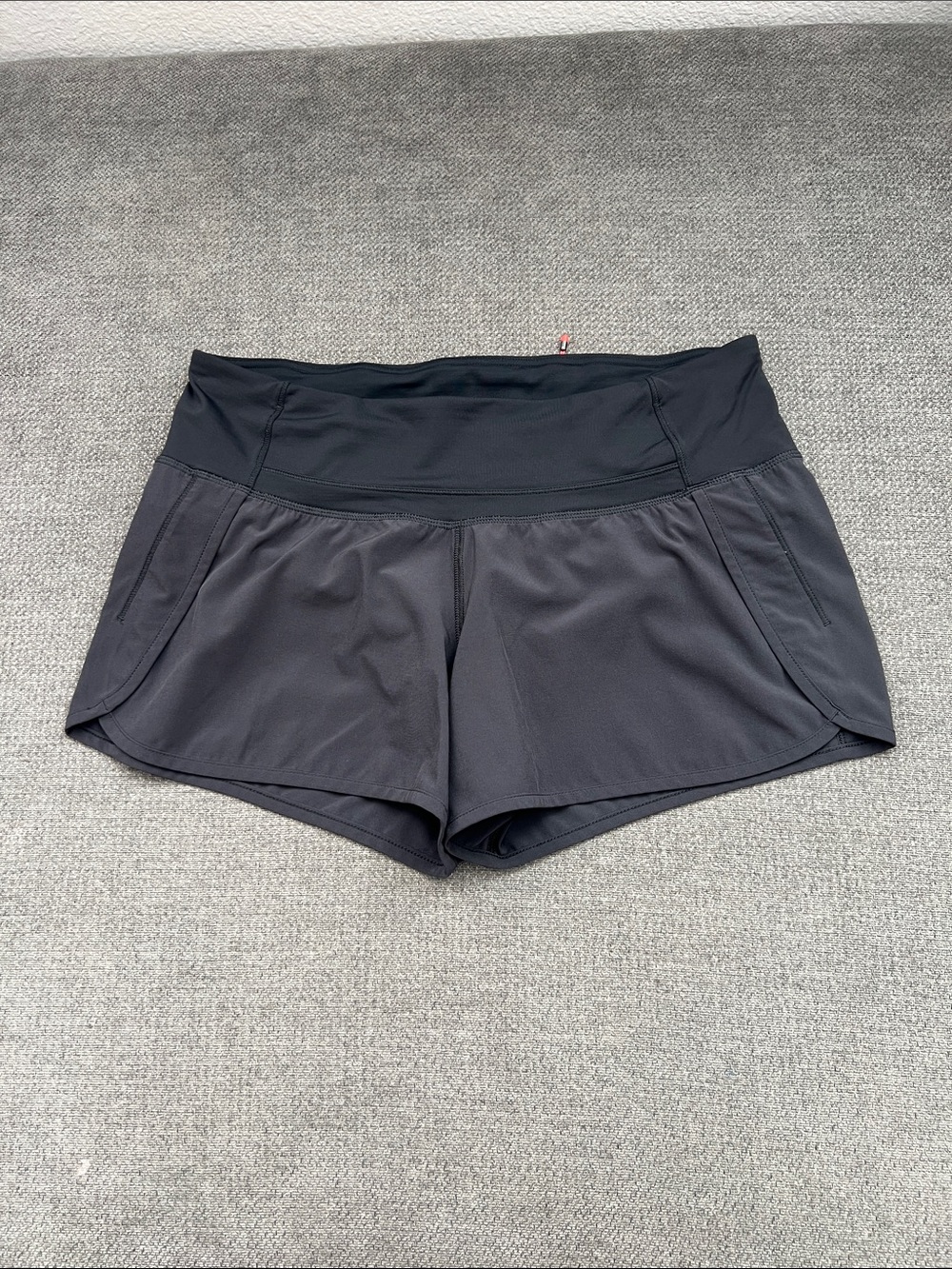 lululemon athletica Black Athletic Shorts with Wide Waistband